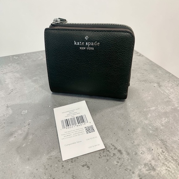 kate spade Handbags - ✨ NWT - Kate Spade Leila Pebbled Leather Small L-Zip Wallet ✨